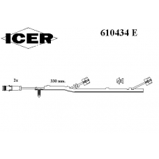 610434 E ICER Сигнализатор, износ тормозных колодок