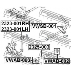 2323-001LH FEBEST Тяга / стойка, стабилизатор