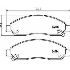 8DB 355 013-291 HELLA PAGID Комплект тормозных колодок, дисковый тормоз