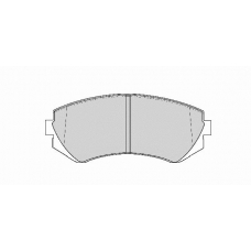 FD6769N NECTO Комплект тормозных колодок, дисковый тормоз