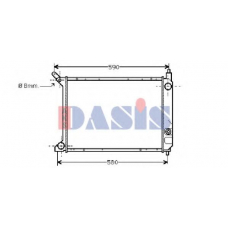 370007N AKS DASIS Радиатор, охлаждение двигателя