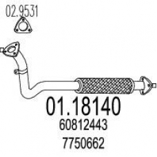 01.18140 MTS Труба выхлопного газа