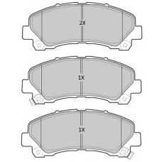 FBP-1885 FREMAX Комплект тормозных колодок, дисковый тормоз