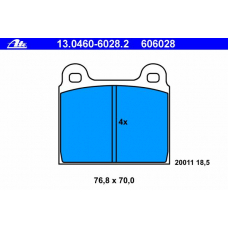 13.0460-6028.2 ATE Комплект тормозных колодок, дисковый тормоз