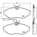 P 23 068 BREMBO Комплект тормозных колодок, дисковый тормоз