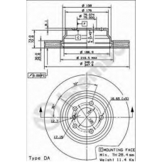 09.9355.11 BREMBO Тормозной диск