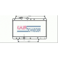 2602801 KUHLER SCHNEIDER Радиатор, охлаждение двигател