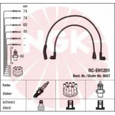 9057 NGK Комплект проводов зажигания