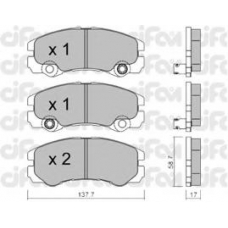 822-357-1 CIFAM Комплект тормозных колодок, дисковый тормоз