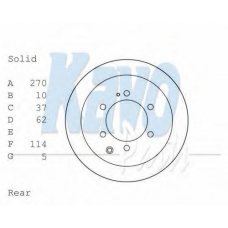 BR-9449 KAVO PARTS Тормозной диск