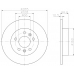 MDC785 MINTEX Тормозной диск