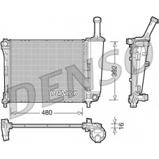 DRM09088 DENSO Радиатор, охлаждение двигателя