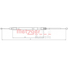 10.4158 METZGER Трос, стояночная тормозная система