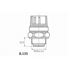 8.135.10 BEHR Термовыключатель, вентилятор радиатора