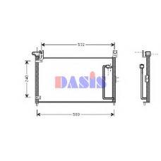 322001N AKS DASIS Конденсатор, кондиционер