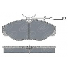 SP 182 SCT Комплект тормозных колодок, дисковый тормоз