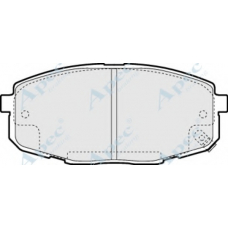 PAD1350 APEC Комплект тормозных колодок, дисковый тормоз