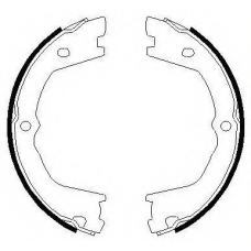 H1754 PAGID Комплект тормозных колодок, стояночная тормозная с