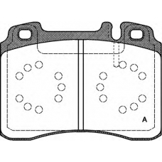 BPA0379.20 OPEN PARTS Комплект тормозных колодок, дисковый тормоз