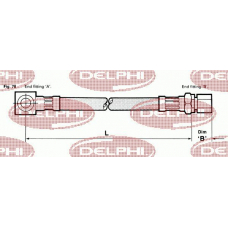 LH1955 DELPHI Тормозной шланг