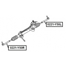 0221-Y50R ASVA Наконечник поперечной рулевой тяги