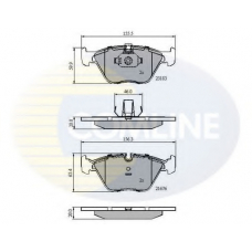 CBP01744 COMLINE Комплект тормозных колодок, дисковый тормоз