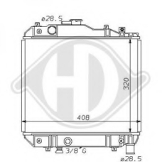 8120131 DIEDERICHS Радиатор, охлаждение двигателя