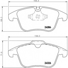 8DB 355 013-621 HELLA PAGID Комплект тормозных колодок, дисковый тормоз