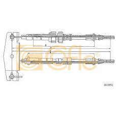 10.5351 COFLE Трос, стояночная тормозная система