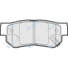 PAD1121 APEC Комплект тормозных колодок, дисковый тормоз