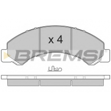 BP3235 BREMSI Комплект тормозных колодок, дисковый тормоз