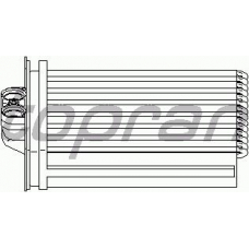207 467 TOPRAN Теплообменник, отопление салона
