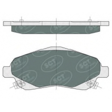 SP 368 SCT Комплект тормозных колодок, дисковый тормоз