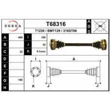 T68316 EAI Приводной вал