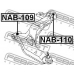 NAB-109 FEBEST Подвеска, рычаг независимой подвески колеса