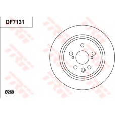 DF7131 TRW Тормозной диск