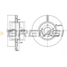 DBB125V BREMSI Тормозной диск