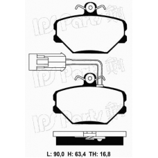 IBD-1W06 IPS Parts Комплект тормозных колодок, дисковый тормоз