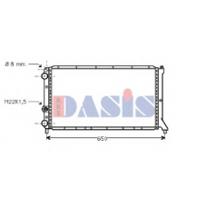 080500N AKS DASIS Радиатор, охлаждение двигателя