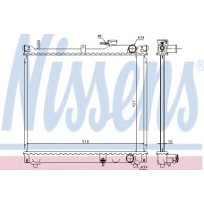 641756 NISSENS Радиатор, охлаждение двигателя