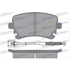 AC927981D AC Delco Комплект тормозных колодок, дисковый тормоз