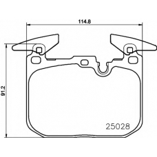 8DB 355 021-271 HELLA PAGID Комплект тормозных колодок, дисковый тормоз