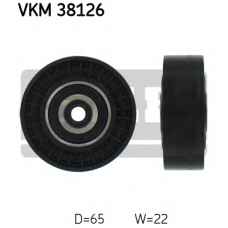 VKM 38126 SKF Паразитный / ведущий ролик, поликлиновой ремень