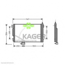 94-5198 KAGER Конденсатор, кондиционер
