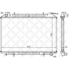 10-25975-SX STELLOX Радиатор, охлаждение двигателя