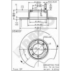 BS 7152 BRECO Тормозной диск