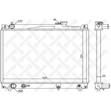 10-25360-SX STELLOX Радиатор, охлаждение двигателя