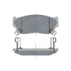 SP 135 PR SCT Комплект тормозных колодок, дисковый тормоз
