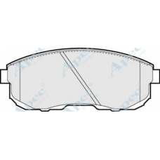 PAD669 APEC Комплект тормозных колодок, дисковый тормоз