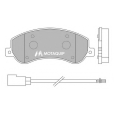 LVXL1318 MOTAQUIP Комплект тормозных колодок, дисковый тормоз